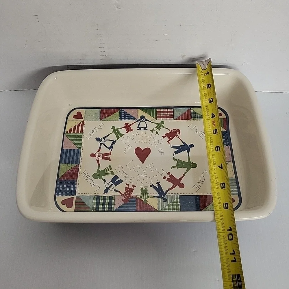 Susan Winget‎ Casserole Dish With Stand Family Forever Cracker Barrel